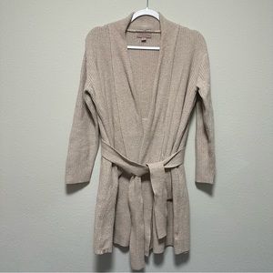 Barefoot Dreams-CozyChic Lite-Ribbed Short Wrap Robe-Womens size small-medium